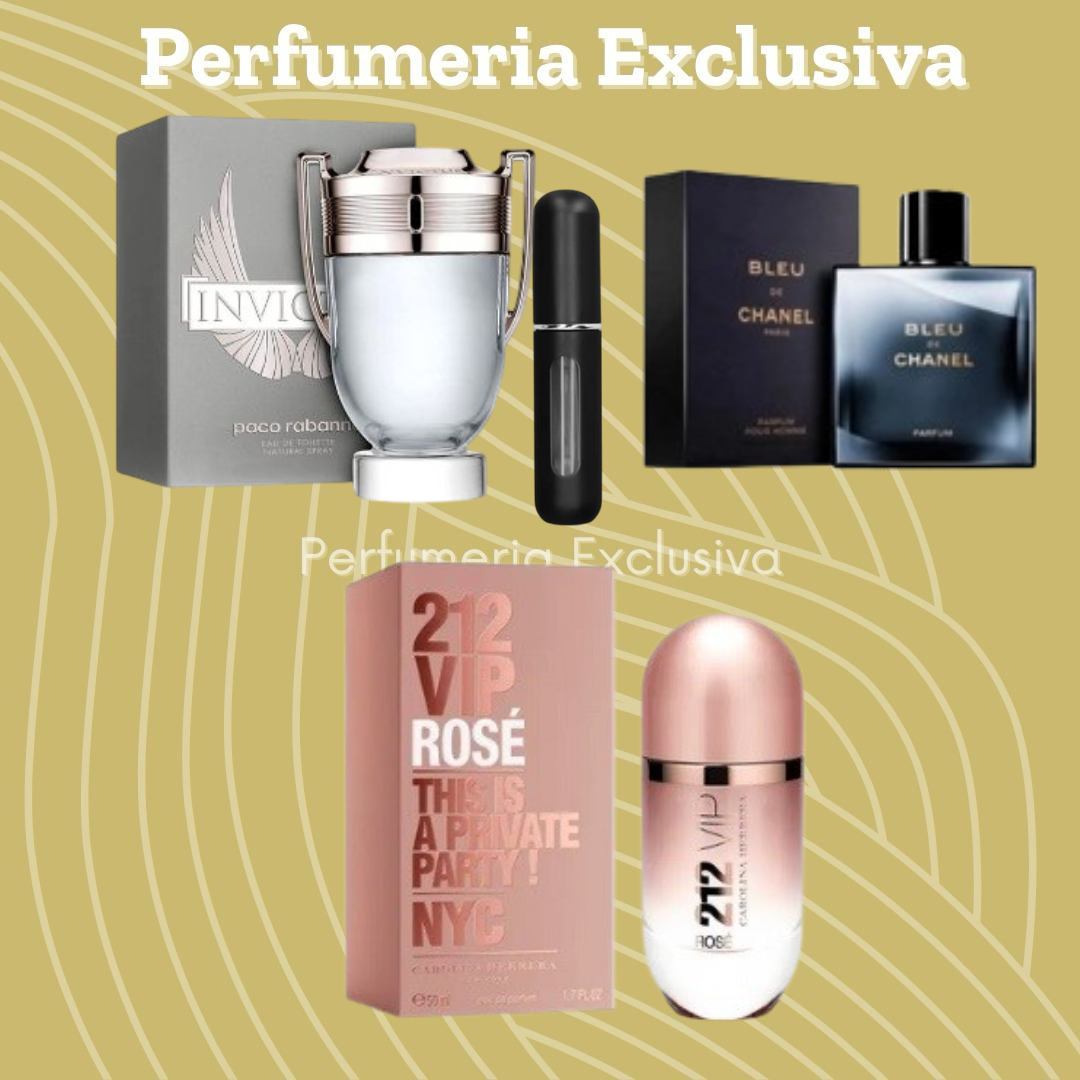 INVICTUS+BLEU CHANEL+212 VIP ROSE+PERFUM